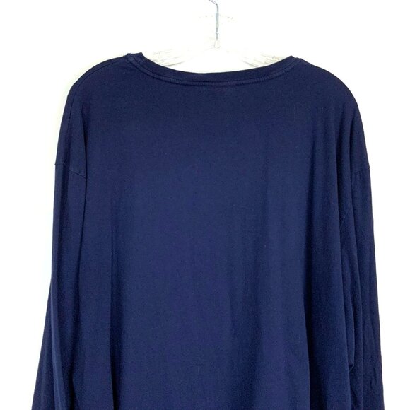 Polo Ralph Lauren Long Sleeve Navy Blue Shirt "R" Patch XL - Picture 8 of 16